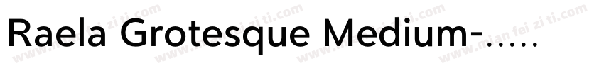 Raela Grotesque Medium字体转换